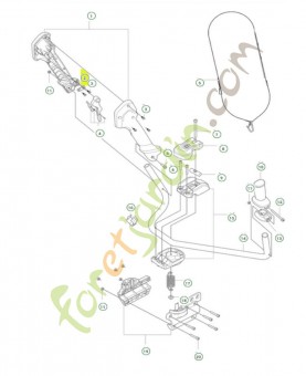 Arrêtoir de câble  579715501- Pièce détachée Husqvarna
