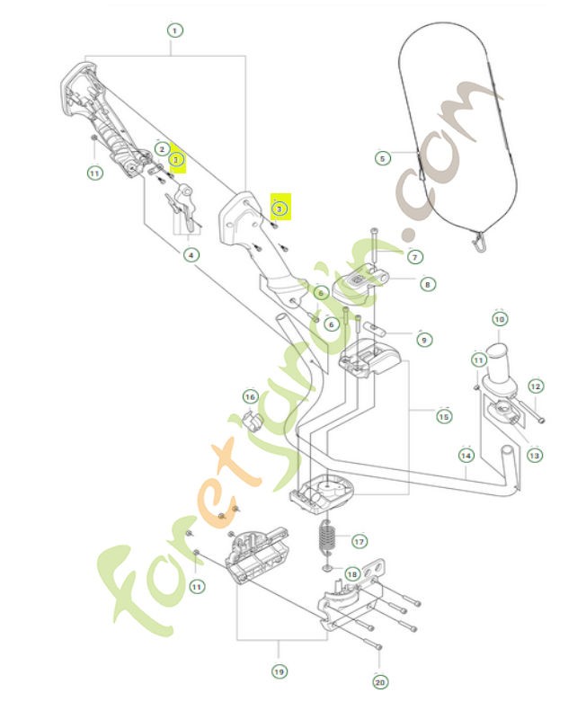 vis 585819002 . Pièce de rechange Husqvarna