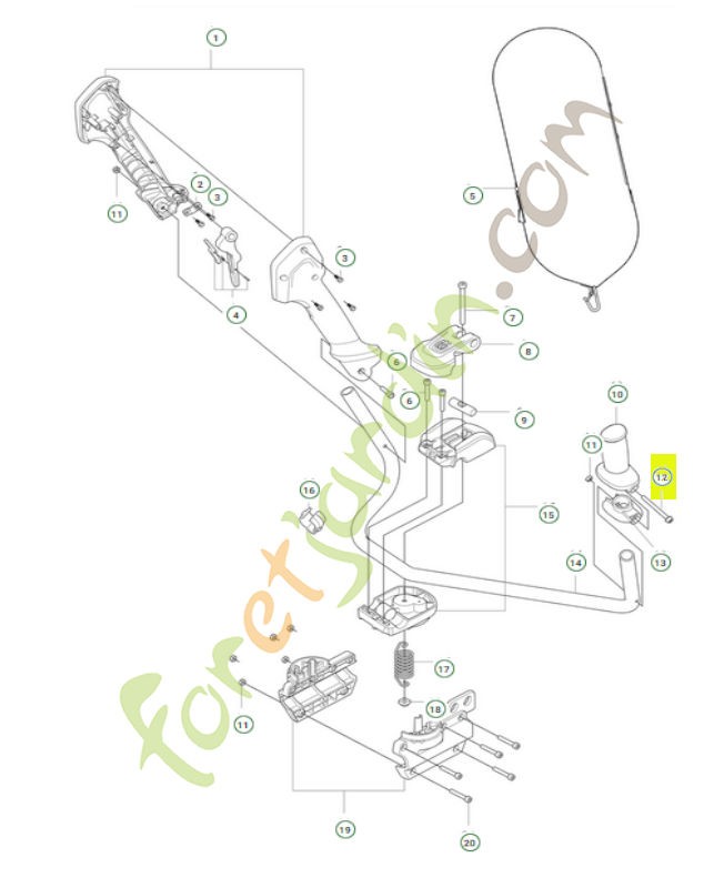 Vis 503207450- Pièce détachée Husqvarna