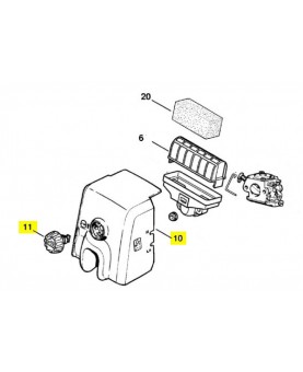 Repères 10 et 11 Couvercle