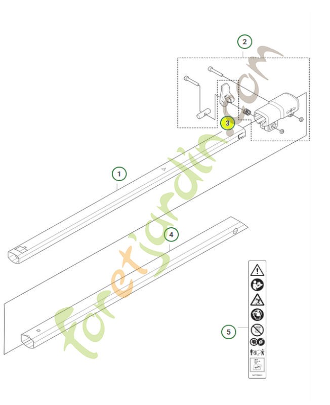 Levier 590932701 - Pièce détachée Husqvarna