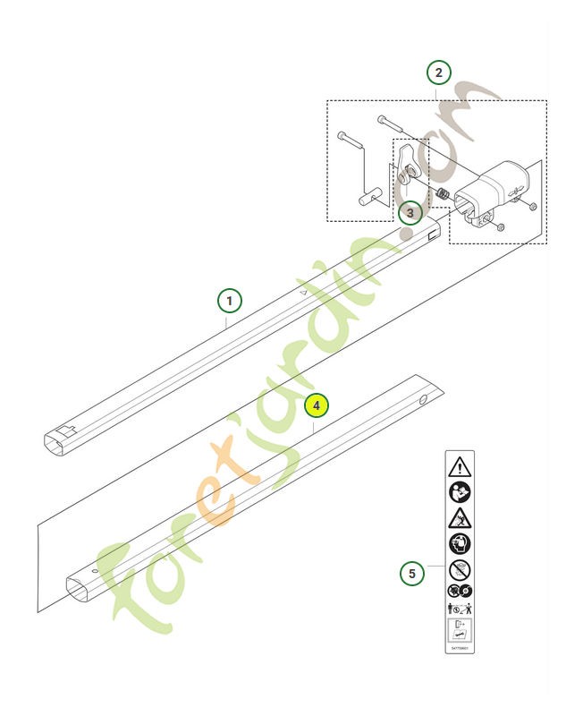 Tube 529901901- Pièce détachée Husqvarna