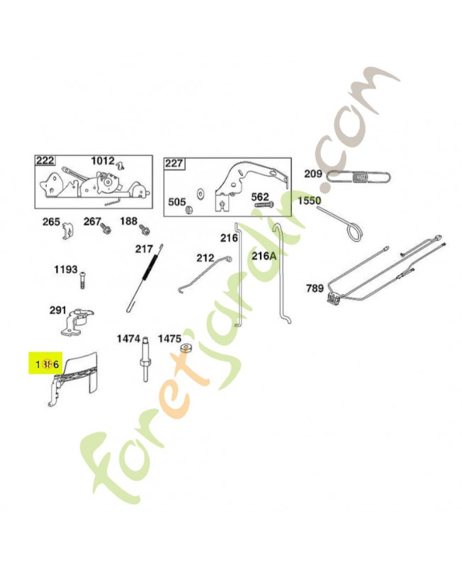 592580 Volet Briggs & Stratton