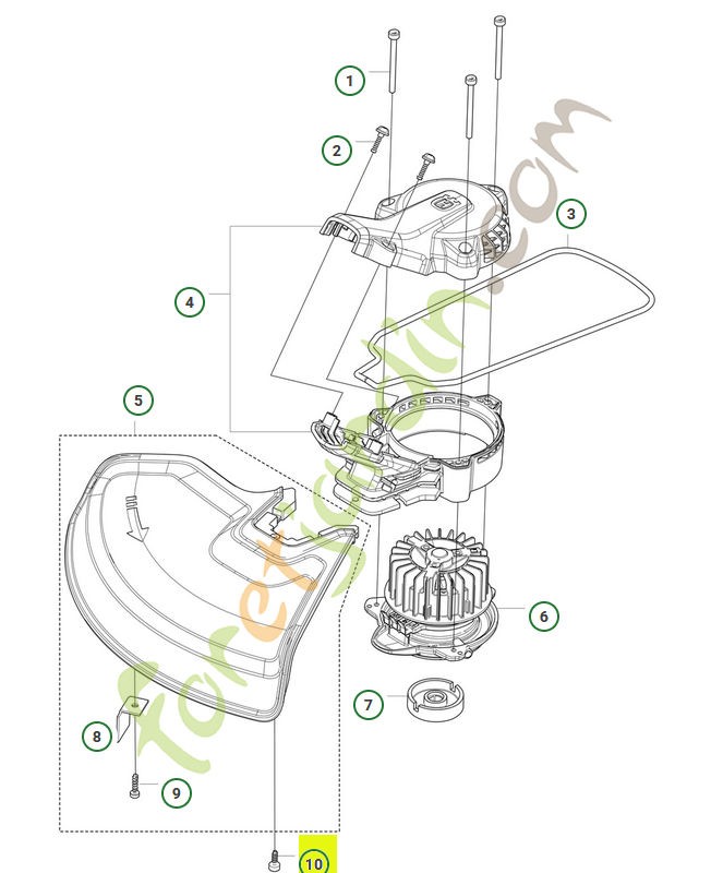 vis 536026301 - Pièce détachée Husqvarna