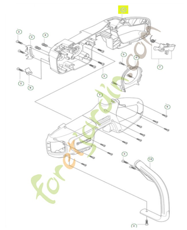 Carter référence 547591501.Pièce détachée Husqvarna