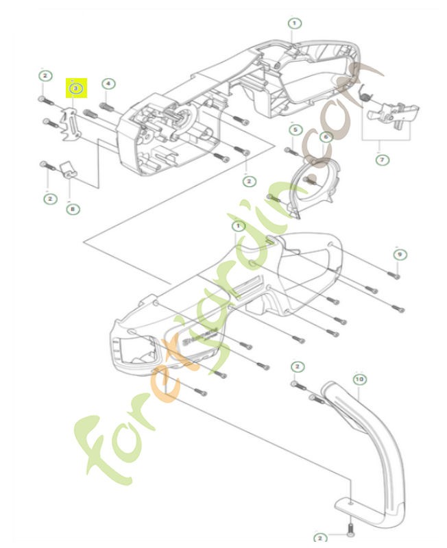 Griffe  Référence 546697401-Pièce détachée Husqvarna