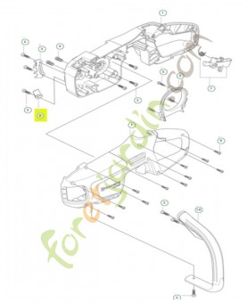 Arret de chaine référence 505288501 - Pièce de détachée Husqvarna