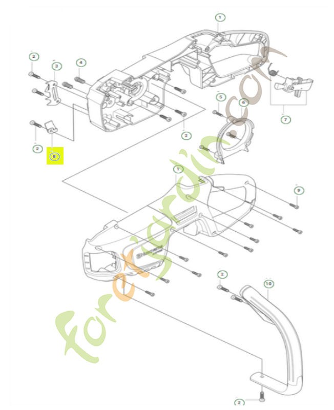Arret de chaine référence 505288501 - Pièce de détachée Husqvarna