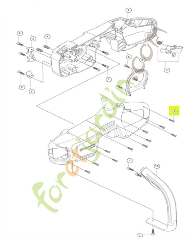 vis 585819002 . Pièce de rechange Husqvarna
