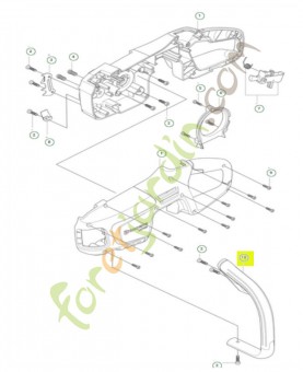 Poignée avant Référence 546673301-Pièce détachée Husqvarna
