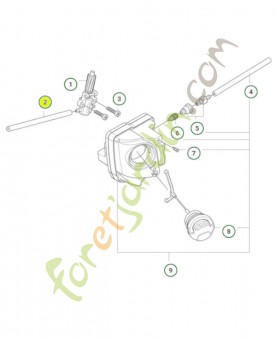Tube de sortie d'huile - Réf. 546865701-Pièce détachée Husqvarna