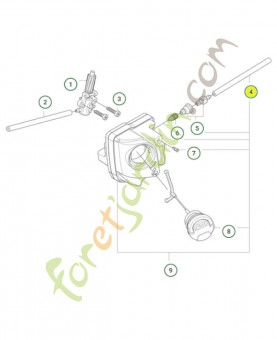 Tube d'admission d'huile - référence 546865601-Pièce détachée Husqvarna