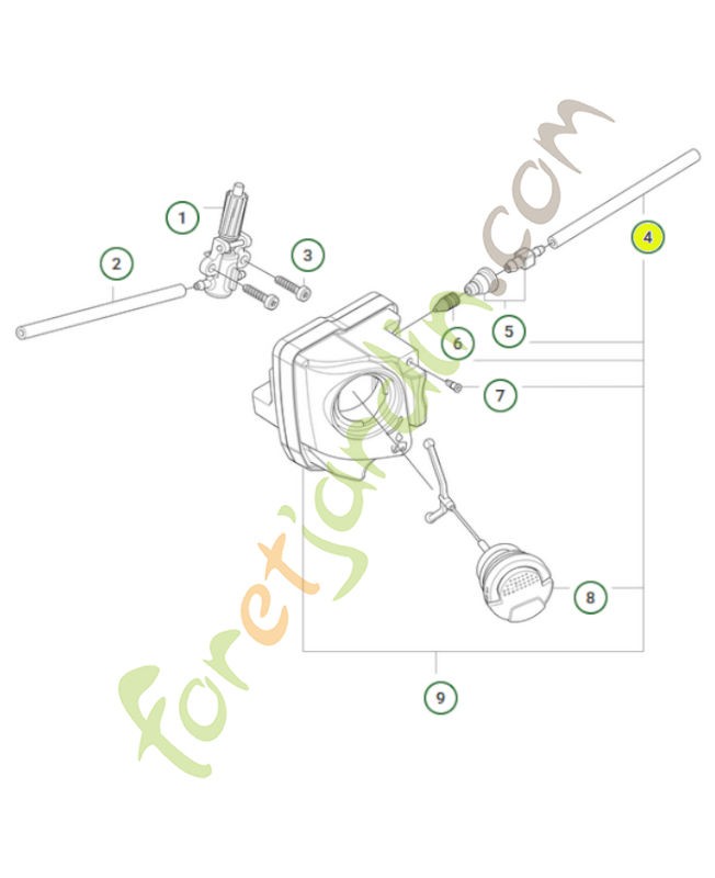 Tube d'admission d'huile - référence 546865601-Pièce détachée Husqvarna