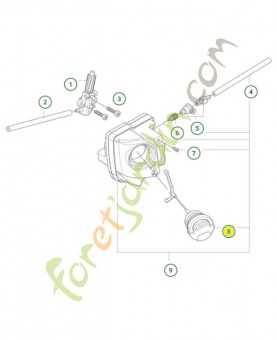 Bouchon de réservoir - Réf. 577878606-Pièce détachée Husqvarna