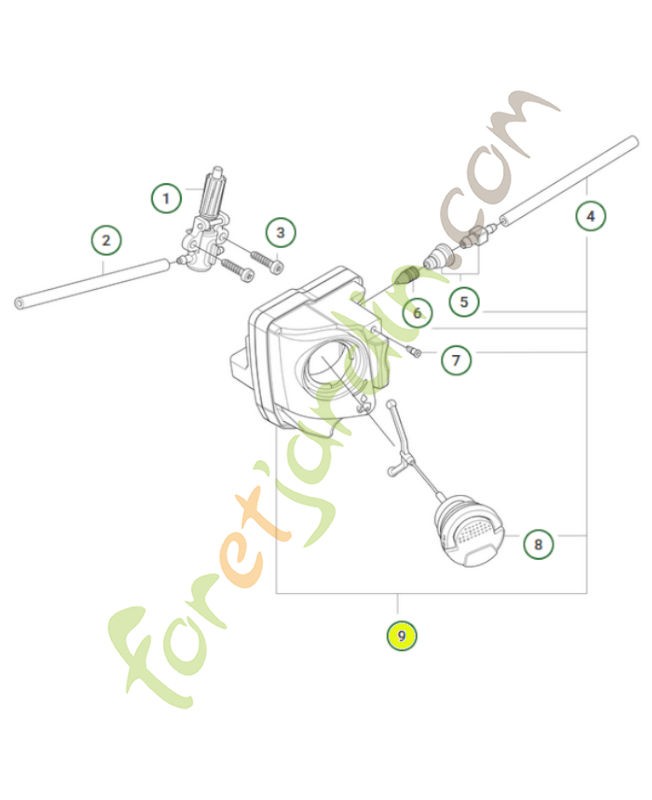 Réservoir  - Réf. 547533501-Pièce détachée Husqvarna