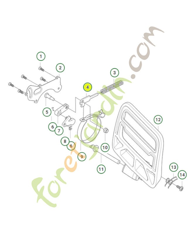 Plaque 585594401 - Pièce détachée Husqvarna