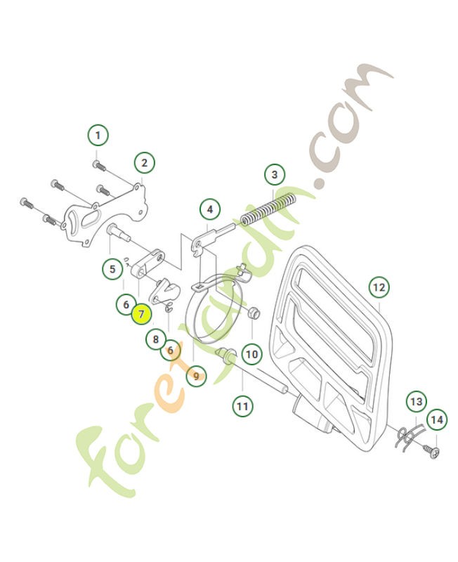 Plaque  585603501- Pièce détachée Husqvarna