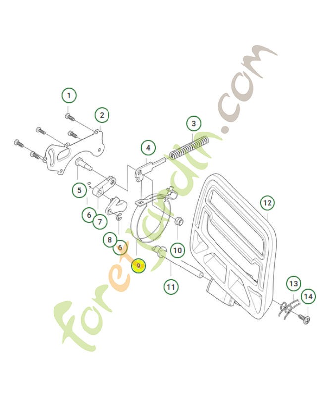 Collier de serrage 536629103- Pièce de détachée Husqvarna