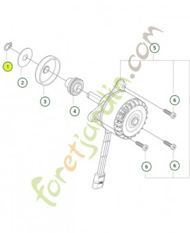 Circlips 574797701 - Pièce détachée Husqvarna