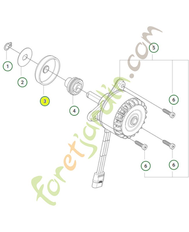 Pignon référence 546865901-Pièce détachée Husqvarna