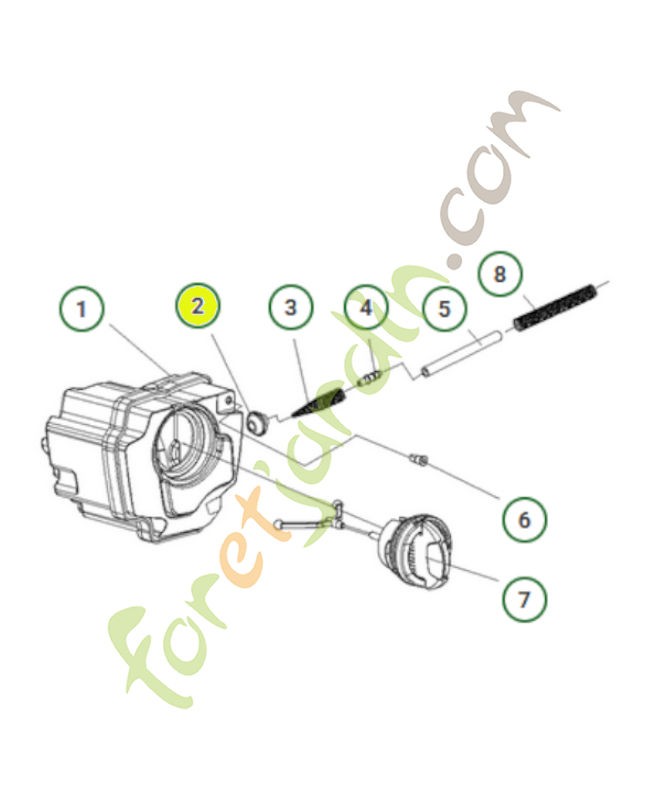 Bouchon en caoutchouc 574797301- Pièce détachée Husqvarna