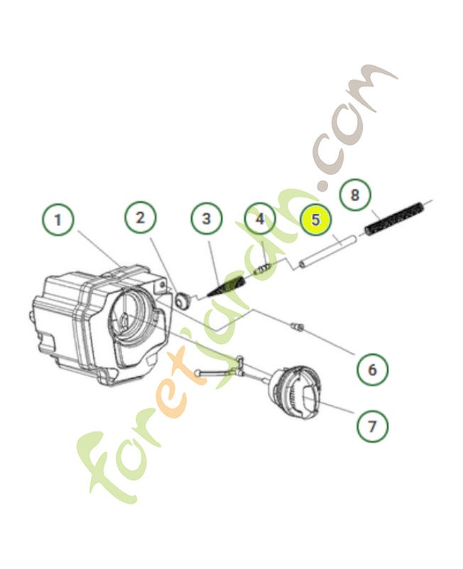Tuyau d'huile 585566601- Pièce de détachée Husqvarna