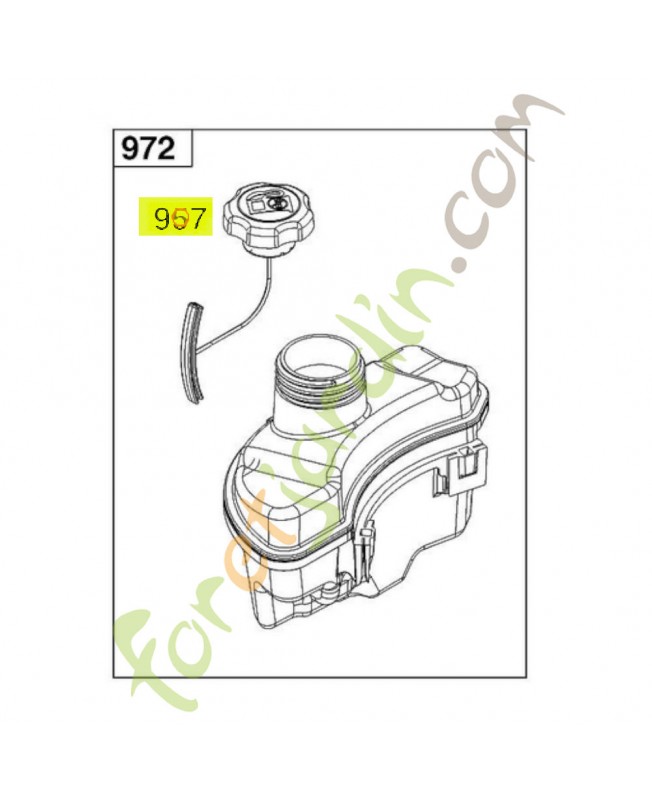 Bouchon de réservoir 596206 Briggs & Stratton
