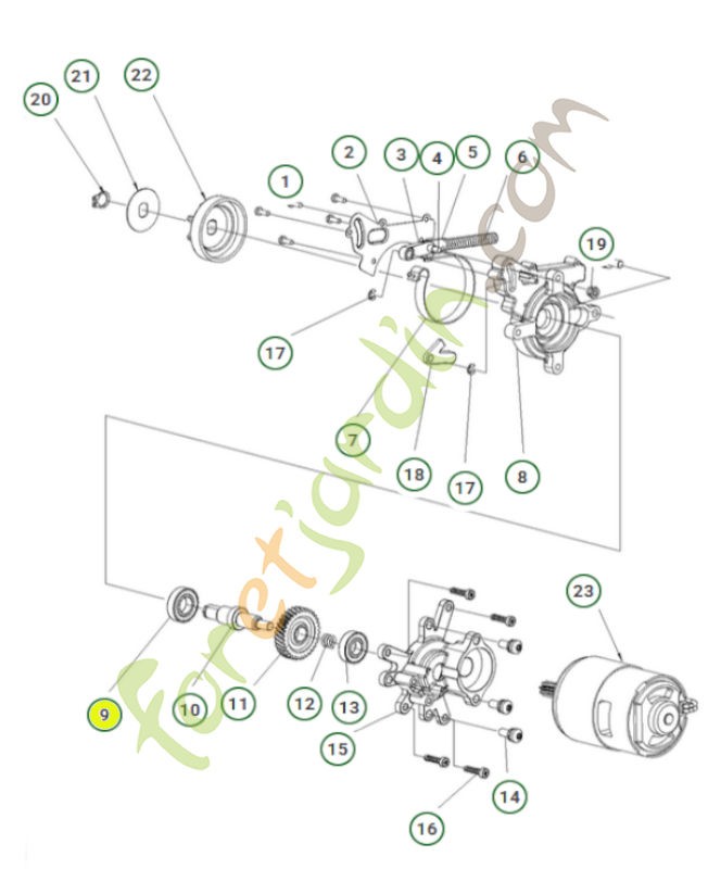 Roulement à billes 585589001 - Pièce détachée Husqvarna