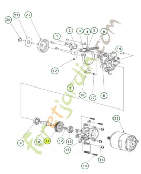 Engrenage conique 33 dents 585588801 - Pièce détachée Husqvarna