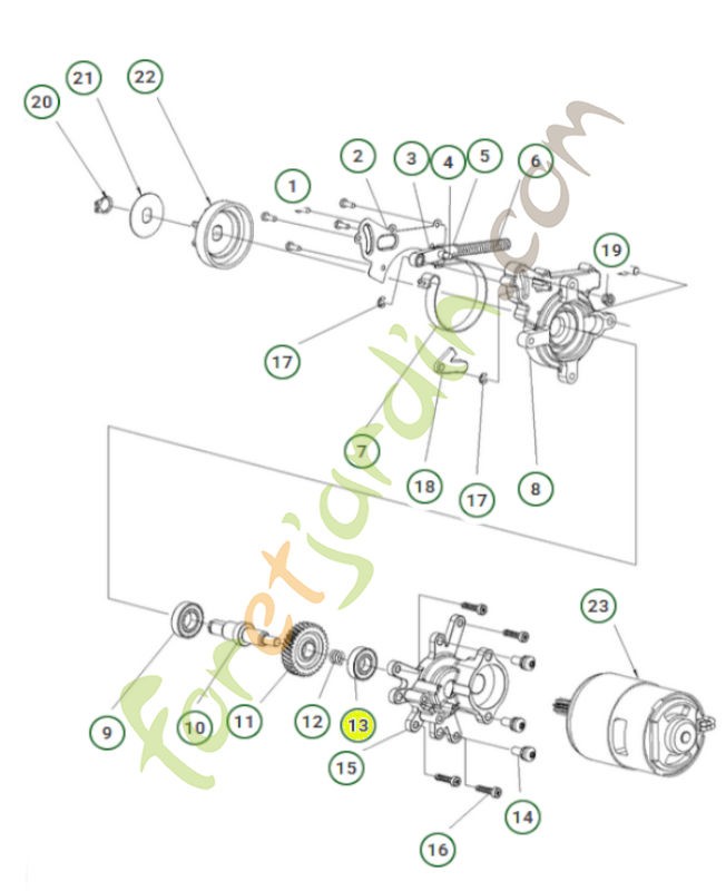 Roulement à billes 585588901 - Pièce détachée Husqvarna