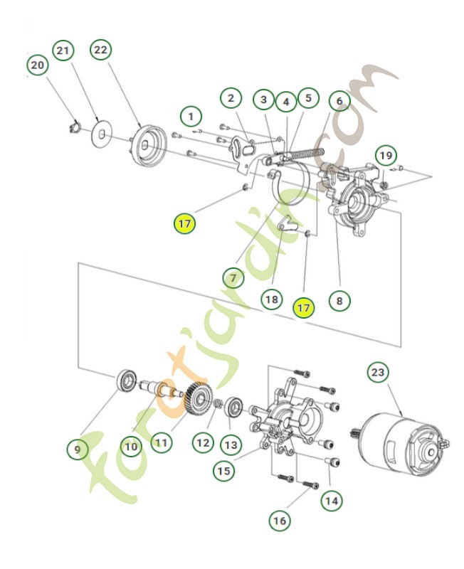 Clips 587377701 - Pièce détachée Husqvarna