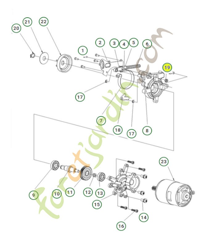écrou 586902701- Pièce détachée Husqvarna