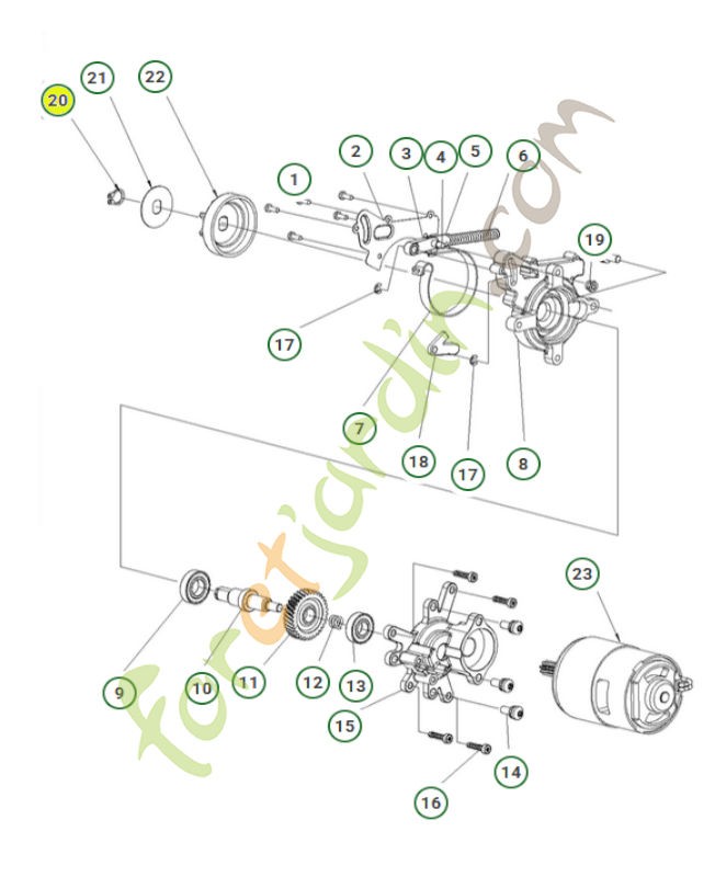 Circlips 574797701 - Pièce détachée Husqvarna