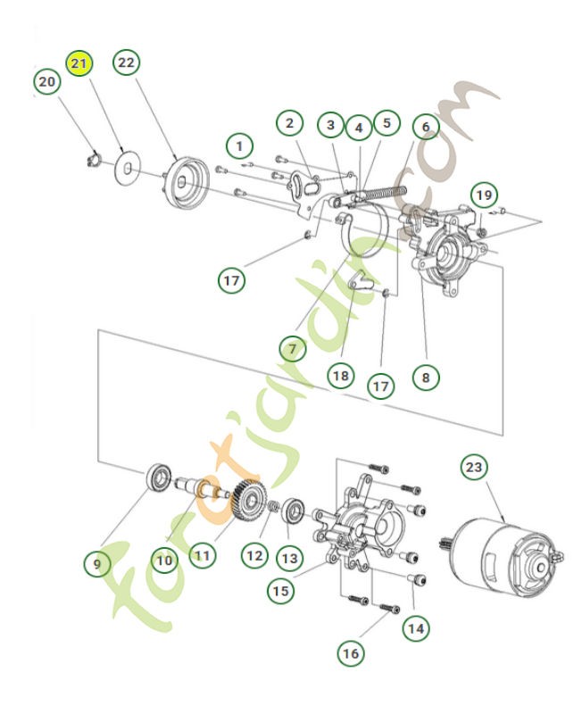 Rondelle 585602001- Pièce de détachée Husqvarna