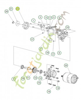 Engrenage à vis 585589601  - Pièce détachée Husqvarna