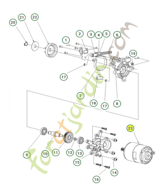 Moteur 585589201 - Pièce détachée Husqvarna