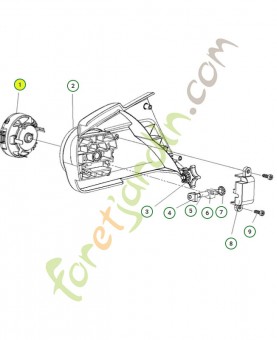 Bouton 537347803 - Pièce de détachée Husqvarna