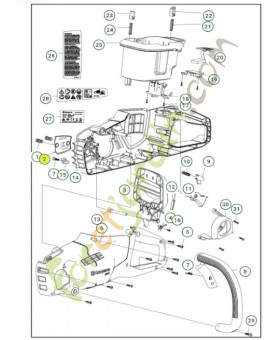 Plaque de guidage 585602701- Pièce détachée Husqvarna