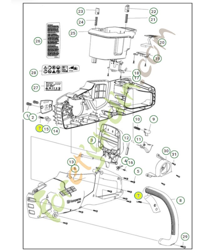 Vis 574223901- Pièce détachée Husqvarna