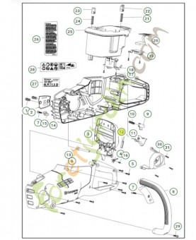 levier 585589301 - Pièce détachée Husqvarna