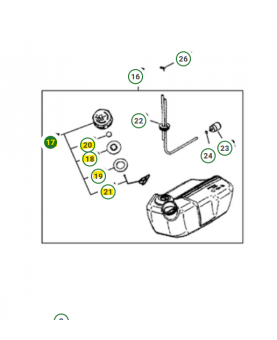 Bouchon de réservoir complet