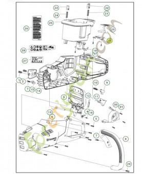 Support 585592301- Pièce de détachée Husqvarna