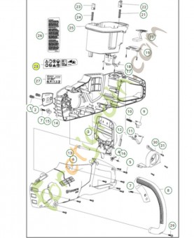 Autocollant 587134201 - Pièce détachée Husqvarna