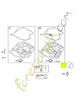 492932s Filtre huile Briggs & Stratton