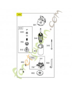 497595 Démarreur électrique Briggs & Stratton