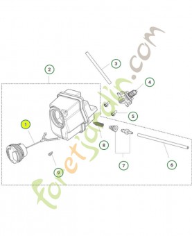 Bouchon de réservoir husqvarna ref. 522620001 Remplace référence 522620003 ; 506255904 ; 522620003