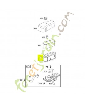 496894s element filtre a air - Pièce détachée pour moteur thermique Briggs et Straton