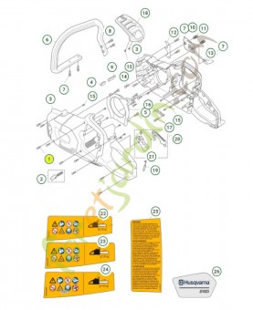 vis 585819002 . Pièce de rechange Husqvarna