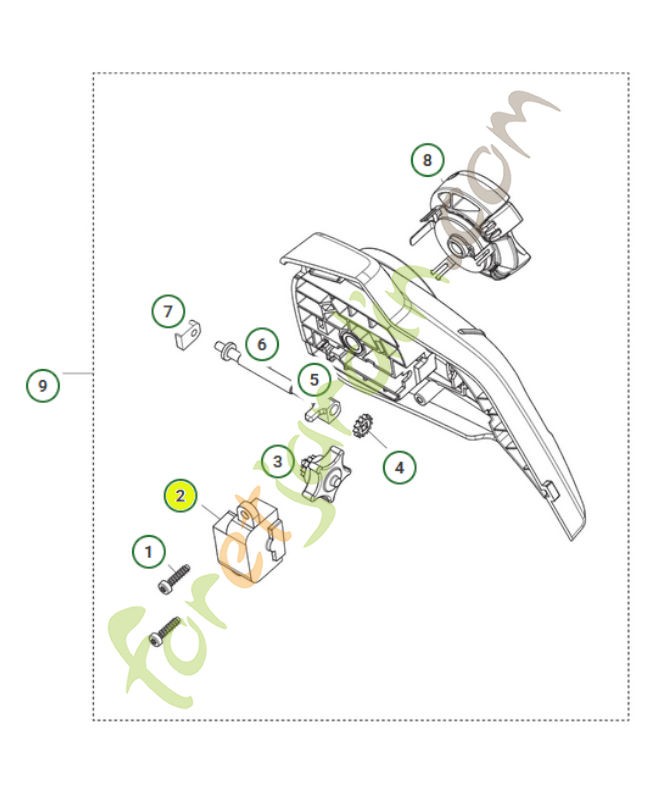 couvercle de pignon 585593401- Pièce détachée Husqvarna