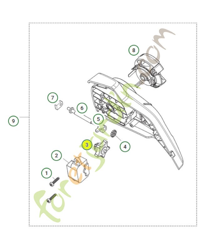Dé de tension de chaine 578776501 - Pièce de détachée Husqvarna